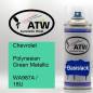 Preview: Chevrolet, Polynesian Green Metallic, WA987A / 18U: 400ml Sprühdose, von ATW Autoteile West.